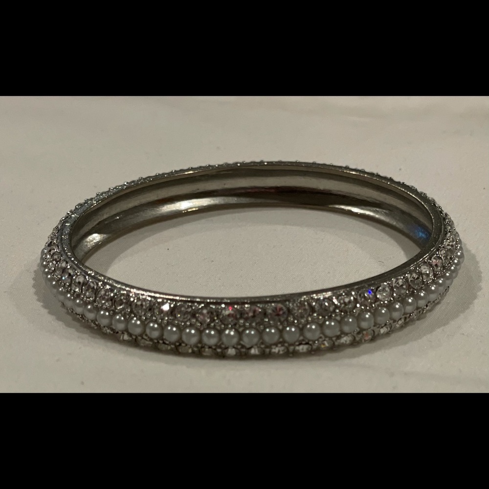 Traci Lynn Pearl & Rhinestone Bracelet